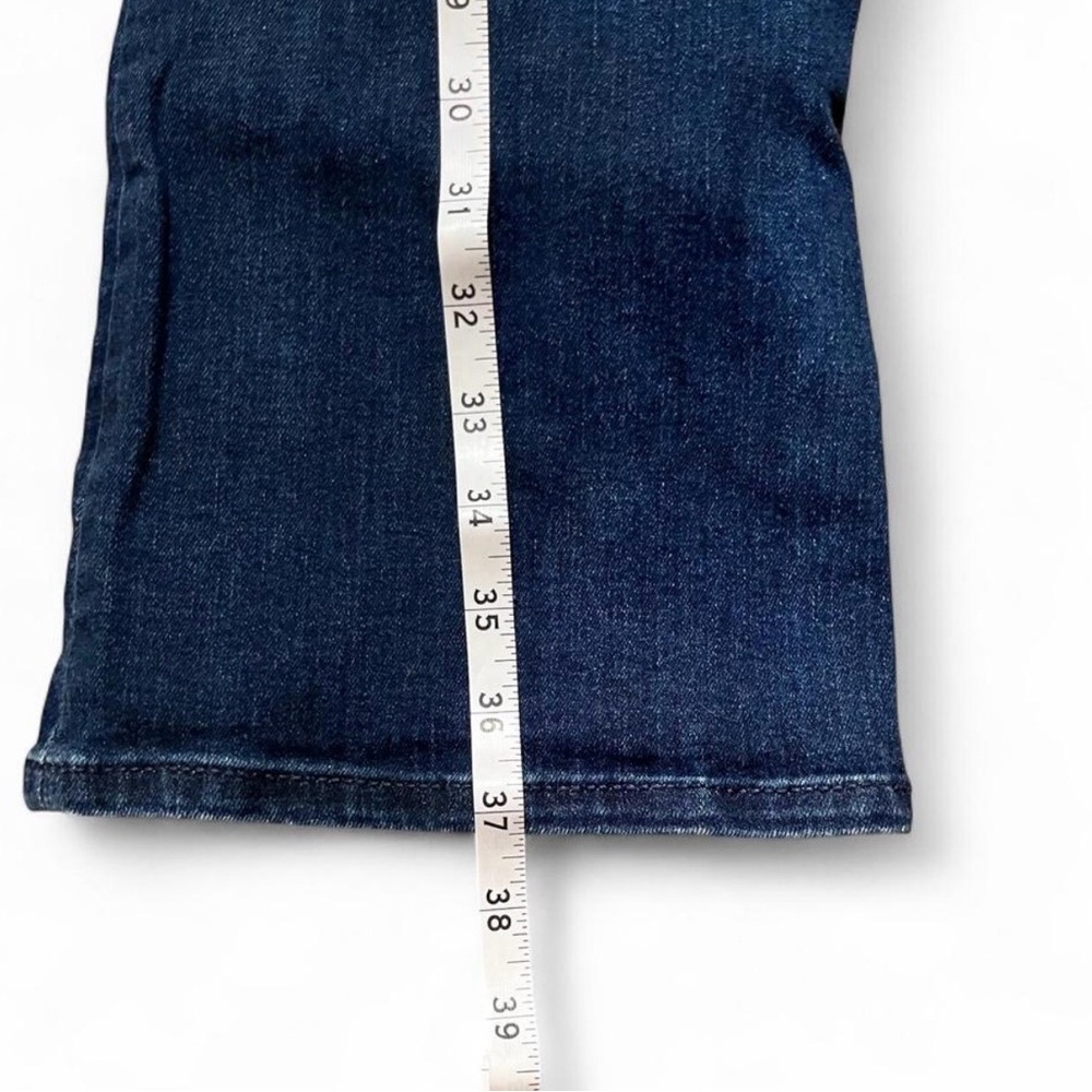 LOFT Women’s  Dark Blue The Kick Crop Flare Jeans Short Size 29/8 - Picture 6 of 7